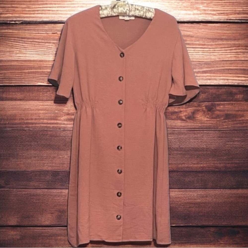 SHE AND SKY MAUVE MINI DRESS SIZE SMALL